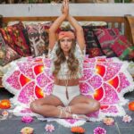 Lotus-Shaped Mandala Beach Towel - Image 3
