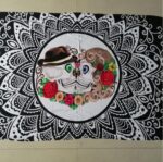 Square microfiber printed beach towel taro beach towel - Image 2