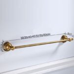 Antique Brushed Brass Towel Holder - Image 5