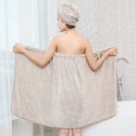 Women's Bath Towels and Hair Towel Set - Image 2