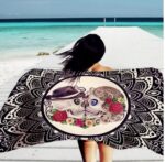 Square microfiber printed beach towel taro beach towel - Image 7