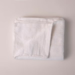 White Crinkled Border Hand Towel - Image 3