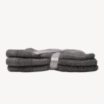 Dark Grey Diamond Face Towel - Set of 3 - Image 3