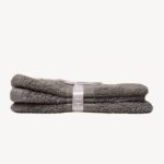 Light Grey Dash Striped Face Towel - Set of 3 - Image 4