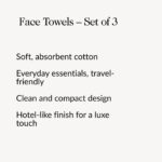 Light Grey Diamond Face Towel - Set of 3 - Image 2