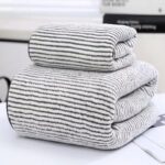 Thick Bamboo Charcoal Fiber Coral Fleece Towels Suit - Image 4